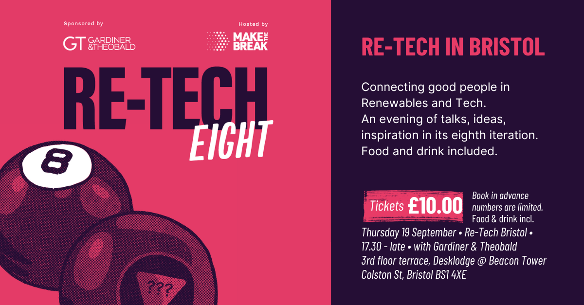 Re-Tech 8 Bristol Thursday 19 September from 17.30, Desklodge, Bristol Beacon Tower